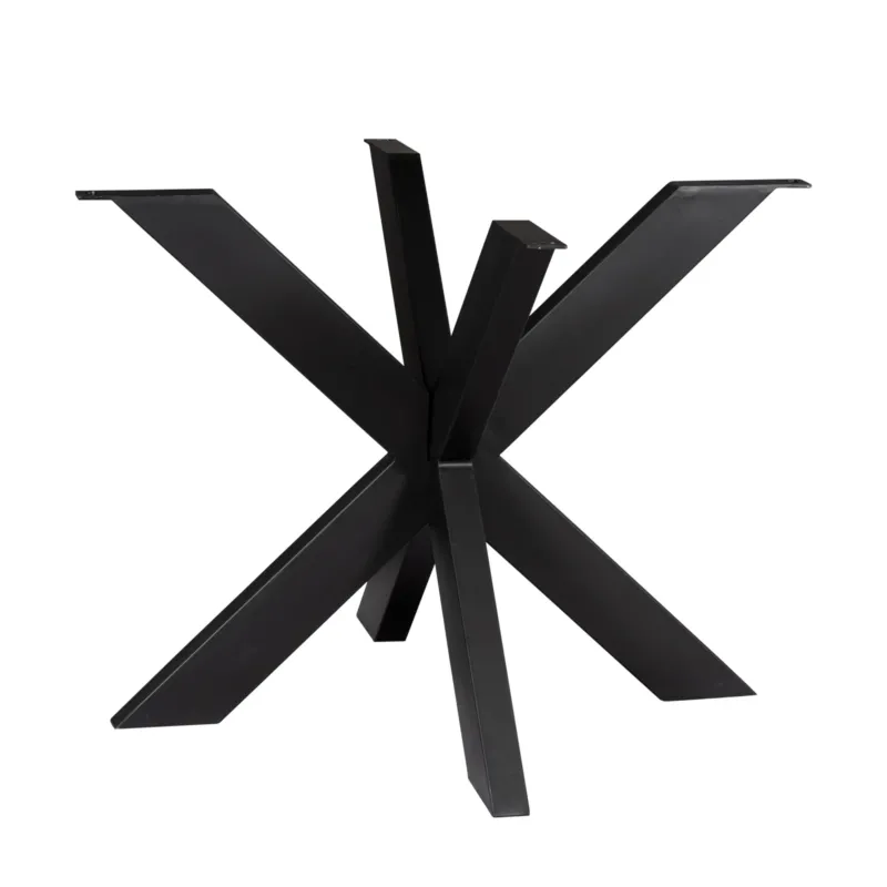 Tischgestell – Metall, Schwarze Lackierung, Modernes Matrixdesign | Starfurn