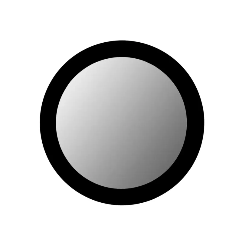 Spiegel – Mangoholz Rahmen, Glas Oberfläche, Schwarze Farbe - Dide | Starfurn