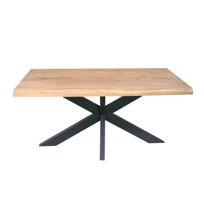 Esszimmertisch – Natürliche Oberfläche, Mangoholz Material, Baumstamm Design - Dakota | Starfurn