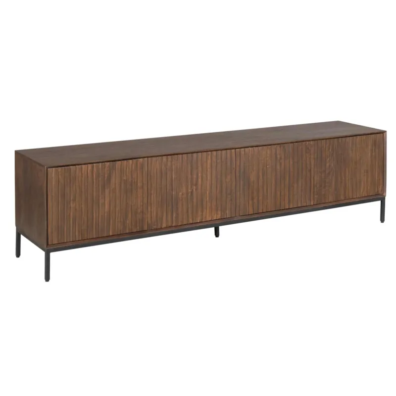 TV Möbel – Mangoholz, Metallgestell, Modernes Design – Madison | Starfurn