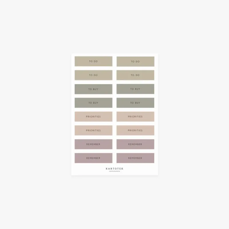 RECTANGLES STICKERS // GET ORGANIZED