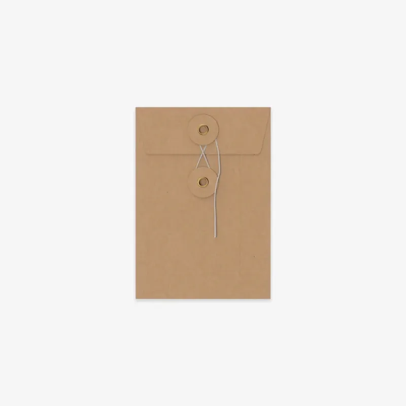 STRING & WASHER ENVELOPE // C6 KRAFT