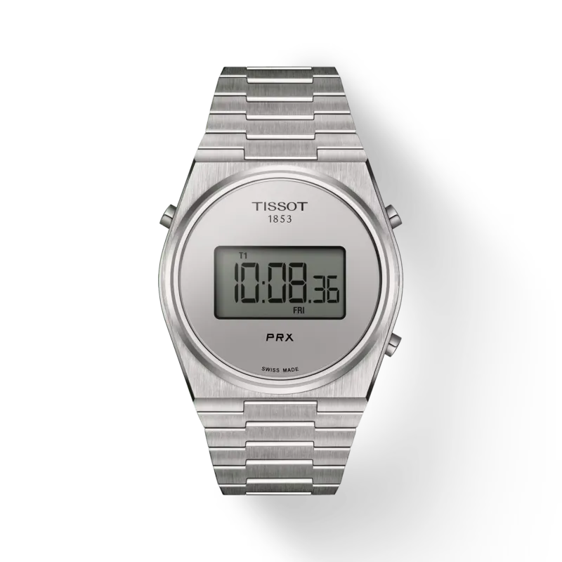 Tissot PRX Digital 40MM für Herren - Silberner Spiegel Zifferblattfarbe