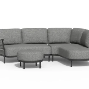 Tierra Outdoor Lounge Ecke Fresca Links Anthrazit 3-teilig