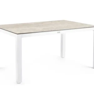 Tierra Outdoor Esstisch Briga cremeweiß-travetin 180x100cm