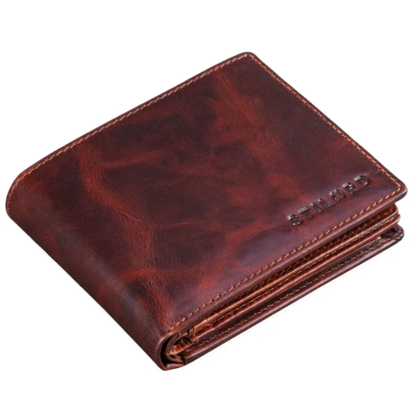 Vintage Portemonnaie Leder RFID Schutz
