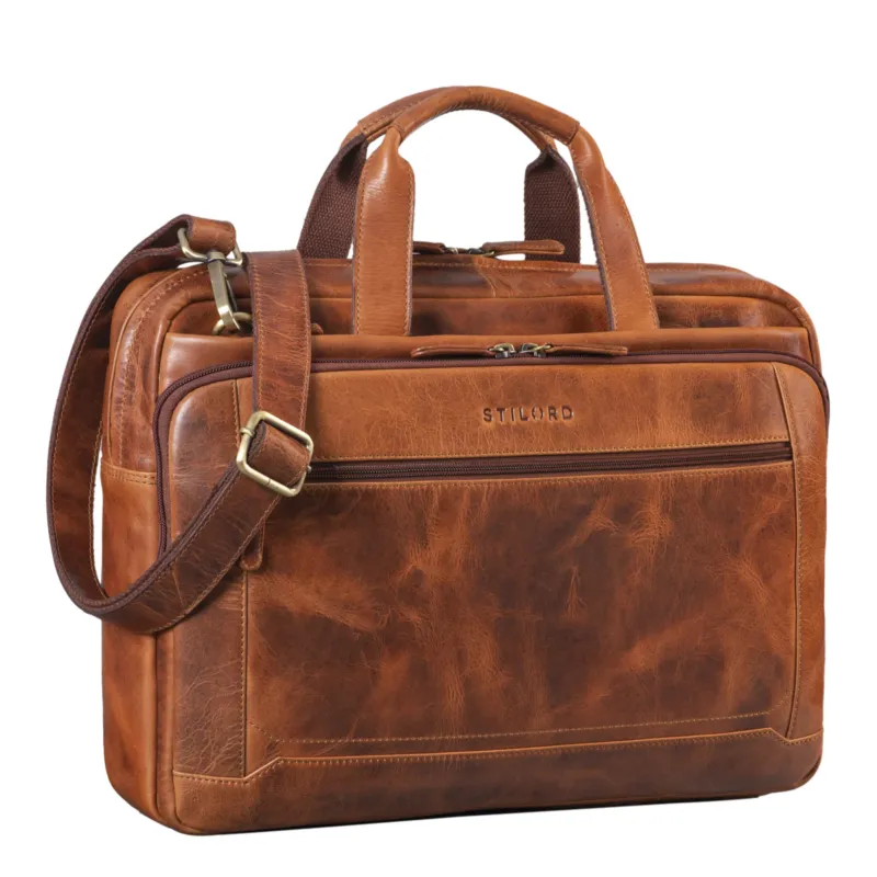 "Antoine" Vintage Ledertasche Business