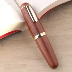 MAJOHN Q1 Solid Wood Chubby Short Fountain Pen — Cute Techo Pocket Pen Rosewood