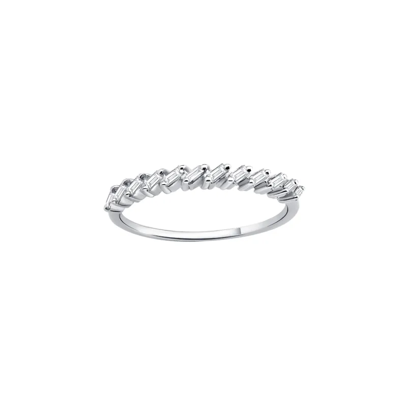 18 Karat - 750 Halbmemoire Weissgold mit Diamanten - YZ0005016