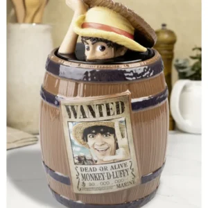 One Piece Keksdose Wanted Monkey D. Luffy Faß Barrel
