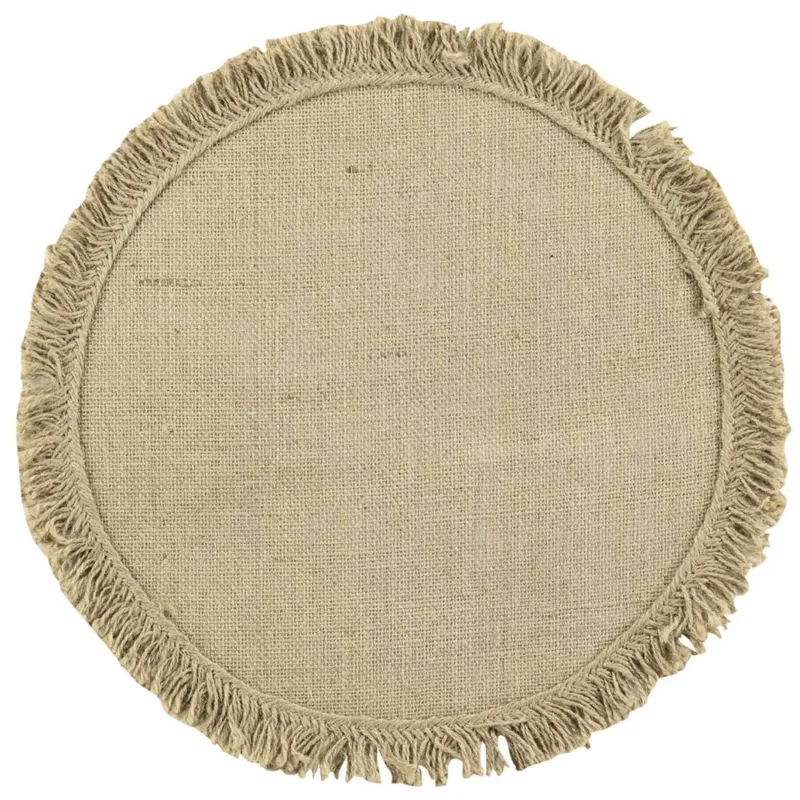 2er Set Platzset Jute 38 cm Brau Natur