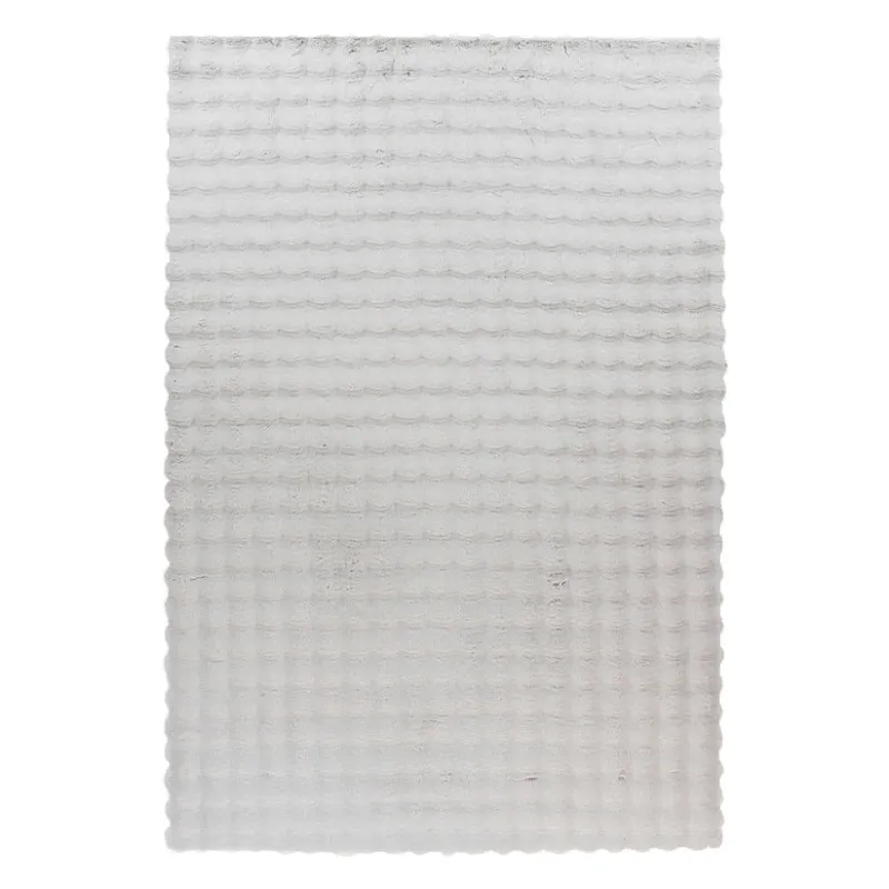 Teppich – Cloud-Soft Hochflor Komfort, 3D Tiefen Design, Graue Farbe, 200 x 290 cm - Hailey 125 | Kayoom