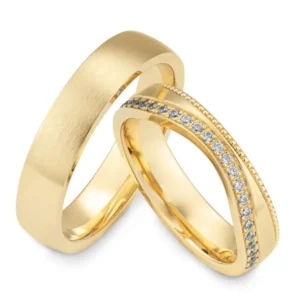 Breuning Trauringe Phoenix mit Diamanten - 48/06702 & 48/06701