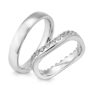 Breuning Trauringe Phoenix mit Diamanten - 48/06706 & 48/06705
