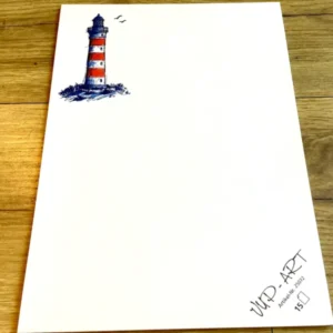 Briefblock A4 gerippt Leuchtturm 15 Blatt Recycling