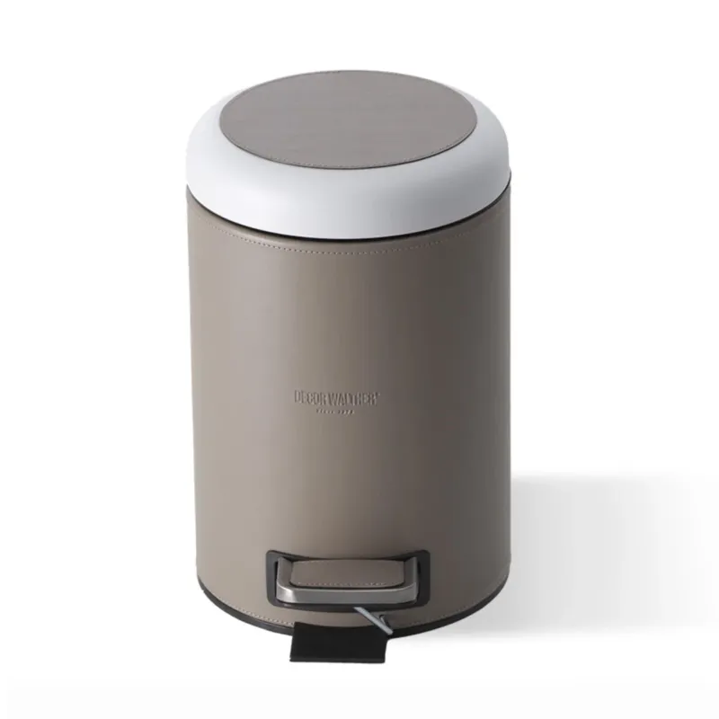 BROWNIE Artificial Leather Bathroom Pedal Bin - |VESIMI Design|