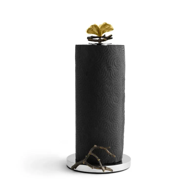 Butterfly Ginkgo Paper Towel Holder - |VESIMI Design| Luxury Bathrooms and Home Decor