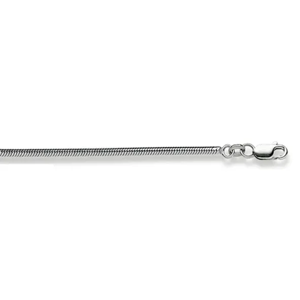 Classics Collier Gold 750 Weiss Schlangenkette Matt | 1,6 mm