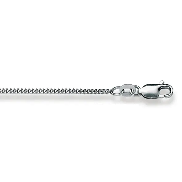 Collier Gold 750 Weiss Panzer geschliffen - Classics
