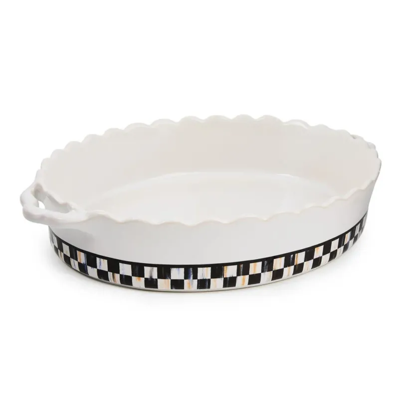 Courtly Check Everyday Large Oval Baker by Mackenzie-Childs