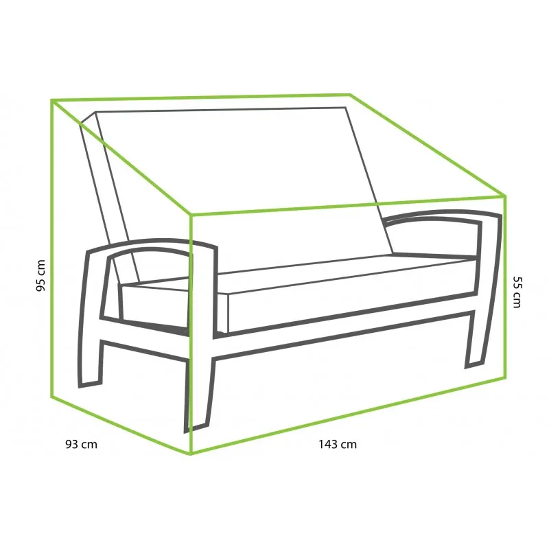 Tierra Outdoor schutzhüllen Valencia/Queens 2-Sitzer-Sofa
