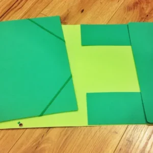 Eckspannmappe Flügel forever grün/hellgrün - Polly Paper