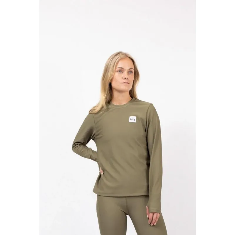 Eivy VERSA LOOSE FIT RIB TO Olive hochwertigen Damen-Baselayer-Nitrobags-Shop
