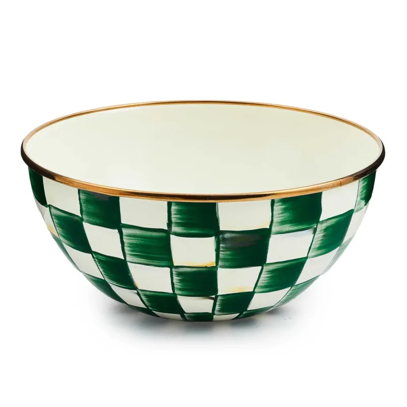 Emerald Check Small Everyday Bowl - |VESIMI Design|