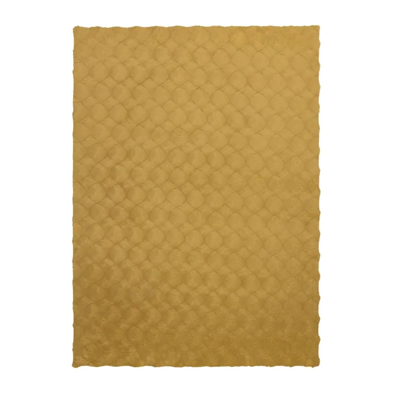 Teppich – Honigfarbener Luxus, Weicher Hochflor, Baumwollmix 230 cm - Glow 825 | Kayoom