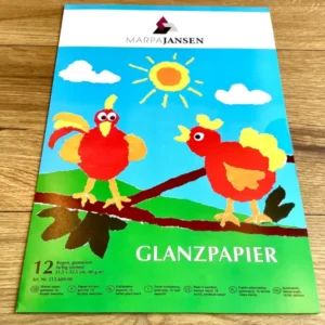 Glanzpapier gummiert 22x32cm MarpaJansen