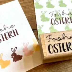 Stempel 3x23cm Frohe Ostern (Bordschätze)