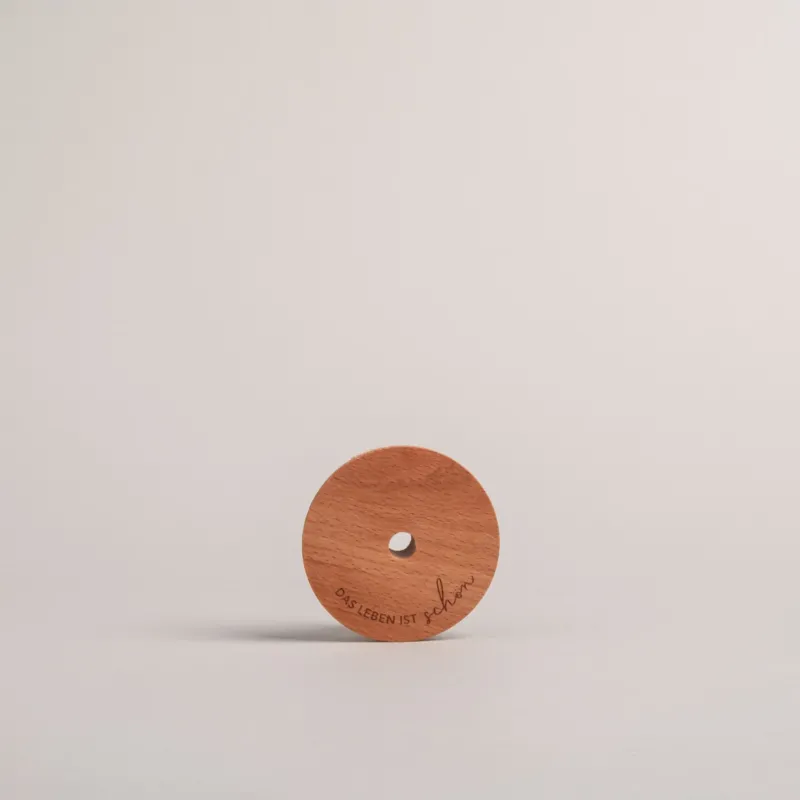 Deckel Das Leben ist schön für Hohes Trinkglas | Eulenschnitt