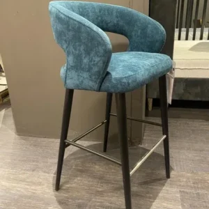 Barstuhl Farbe petrol, Barstuhl gepolstert, Sitzhöhe 75 cm