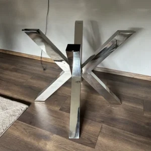 Tischgestell Silber Tischgestell verchromt, Länge 110 cm