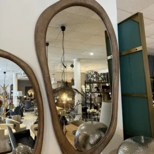 Spiegel 2er Set, Wandspiegel Massivholz 2er Set