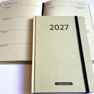 kalender A5 Wochenplaner matabooks graspapier