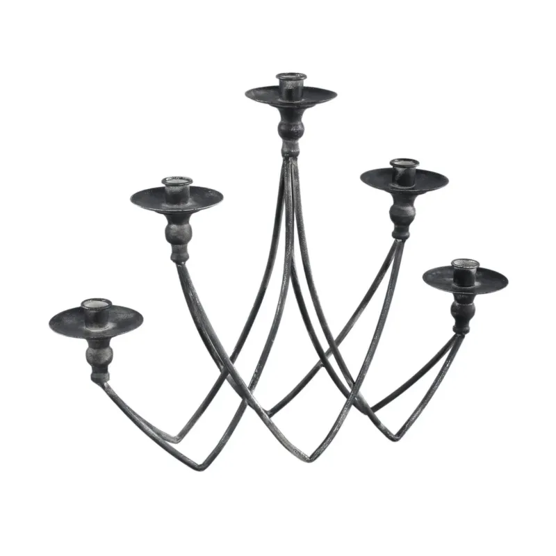 Kerzenhalter - Veride Grey iron von PTMD - Esszett Luxury | Stilvolles Wohnen mit Charakter