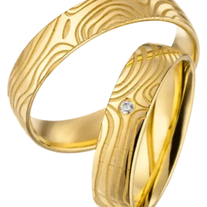 Linden Trauringe / Eheringe Baden mit Diamant - 1320/1321