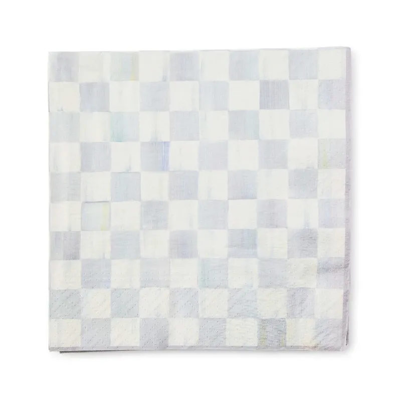 MacKenzie - Childs Sterling Check Dinner Paper Napkins - |VESIMI Design|