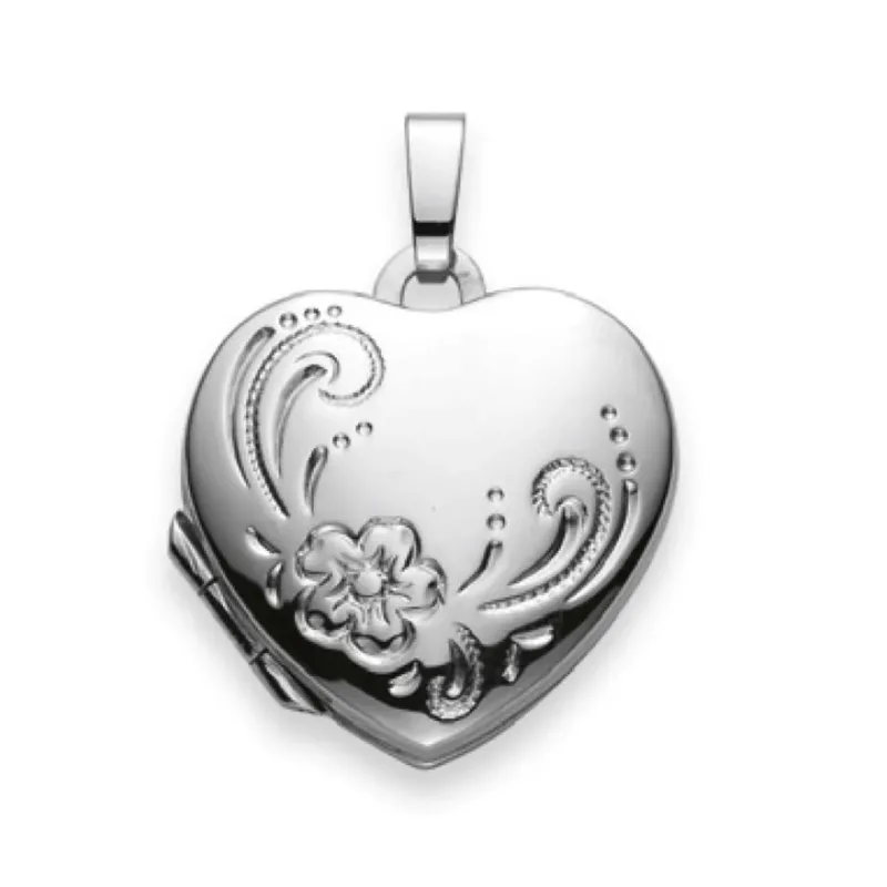 Medaillon Silber 925 weiss Herz - 6289.02338/0001