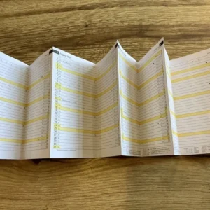 Monatsplaner d 15 Kalendereinlage mini Leporello - erhältlich bei Polly Paper - Schreibwaren in Berlin-Mitte