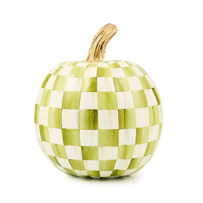Moss Check Small Pumpkin by MacKenzie-Childs