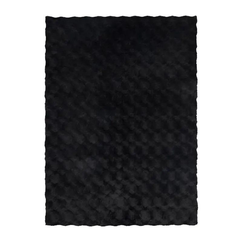 Teppich – Anthrazit Luxus, Weicher Hochflor, Baumwollmix 290 cm - Glow 825 | Kayoom