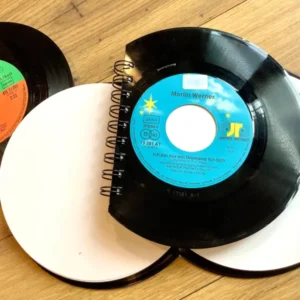 Notizbuch "Single" halbrund 80Bl Direktrecycling - Polly Paper - Umweltfreundliche Schreibwaren