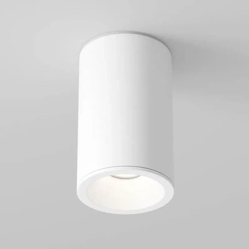 Deckenleuchte – Weißes Finish, Aluminium Gehäuse, GU10 Fassung, Ø6,5 cm - Zoom | Maytoni