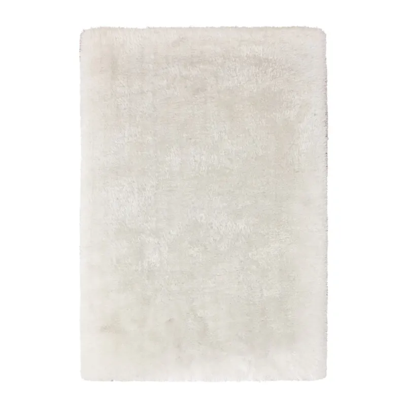 Teppich – Weiße Farbe, Polyester Material, Weicher Komfort, 170 cm - Cosy 310 | Kayoom