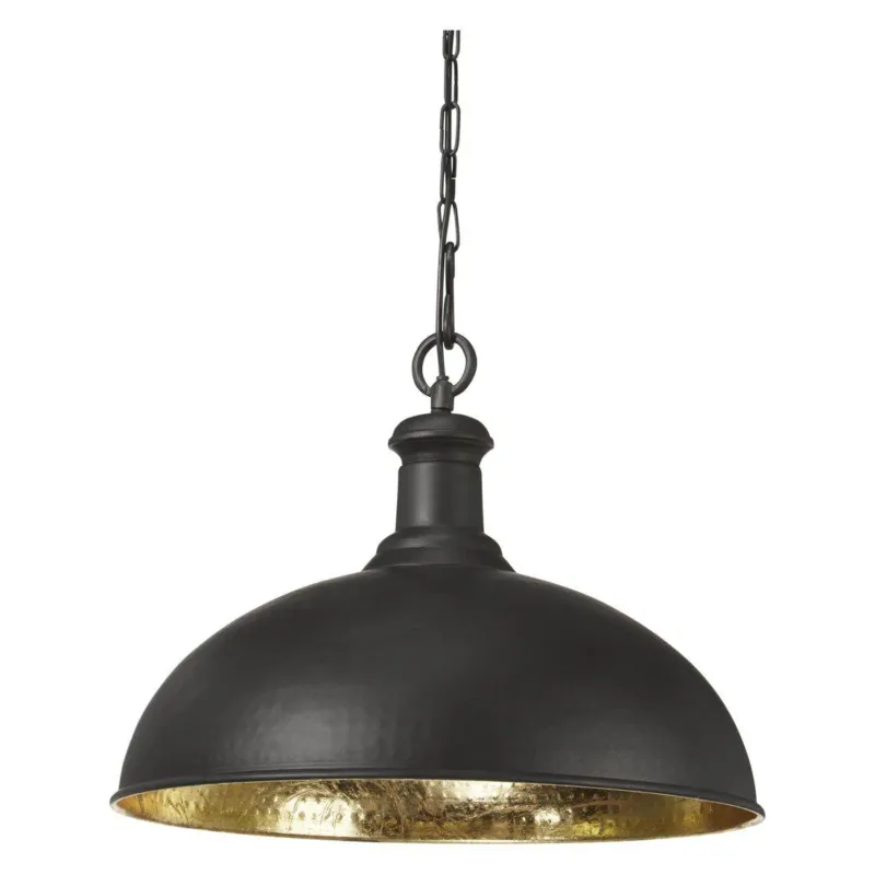 Hängelampe Schwarz, Pendelleuchte schwarz, Durchmesser 70 cm