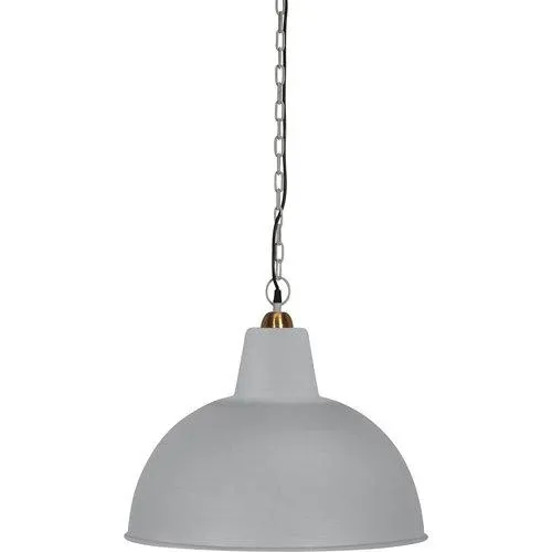 Hängelampe Metall, Pendelleuchte Matt Grau, Durchmesser 52 cm