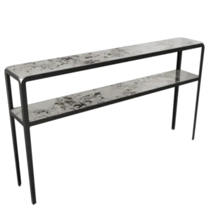 Konsole weiß Keramik, Wandtisch Keramik, Konsole mir Keramikplatte, Breite 150 cm