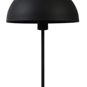 Tischlampe schwarz, Tischleuchte schwarz, schwarze Tischlampe Metall, Höhe 45 cm